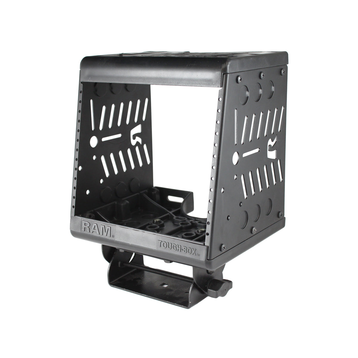 RAM-VRR-9A:RAM-VRR-9A_1:RAM® Tough-Box™ 9" Console with 7" Faceplate Area & Radio Rack