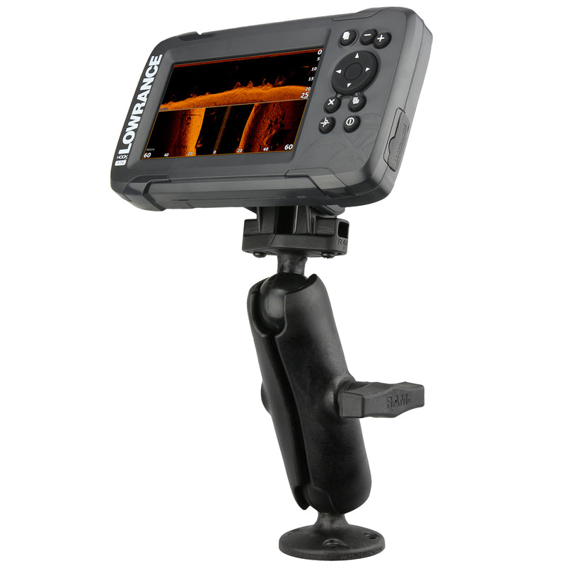 RAP-101-LO12:RAP-101-LO12_1:RAM® Composite Mount for Lowrance Eagle 4 & 5, Hook² & Reveal - C Size