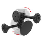 RAP-101-PV4-2P-MAG88U:RAP-101-PV4-2P-MAG88U_1:RAM® Dual 90-Degree Pivot Magnetic Mount with Knob