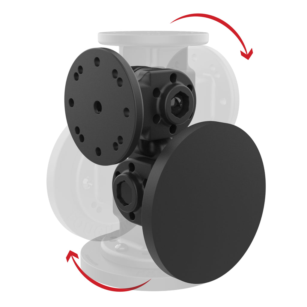 RAP-101-PV4-2P-NK-MAG88U:RAP-101-PV4-2P-NK-MAG88U_1:RAM® Dual 90-Degree Pivot Magnetic Mount