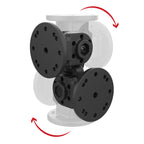 RAP-101-PV4-2P-NKU:RAP-101-PV4-2P-NKU_1:RAM® Dual 90-Degree Pivot Mount