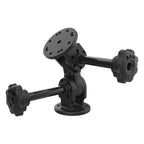 RAP-101-PV4-2PU:RAP-101-PV4-2PU_1:RAM® Dual 90-Degree Pivot Mount with Knob