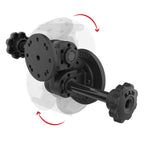 RAP-101-PV4-2S-MAG88U:RAP-101-PV4-2S-MAG88U_1:RAM® Dual Straight Pivot Magnetic Mount with Knob