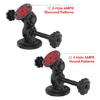 RAP-101-PV4-2S-MAG88U:RAP-101-PV4-2S-MAG88U_1:RAM® Dual Straight Pivot Magnetic Mount with Knob
