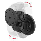 RAP-101-PV4-2S-NK-MAG88U:RAP-101-PV4-2S-NK-MAG88U_1:RAM® Dual Straight Pivot Magnetic Mount