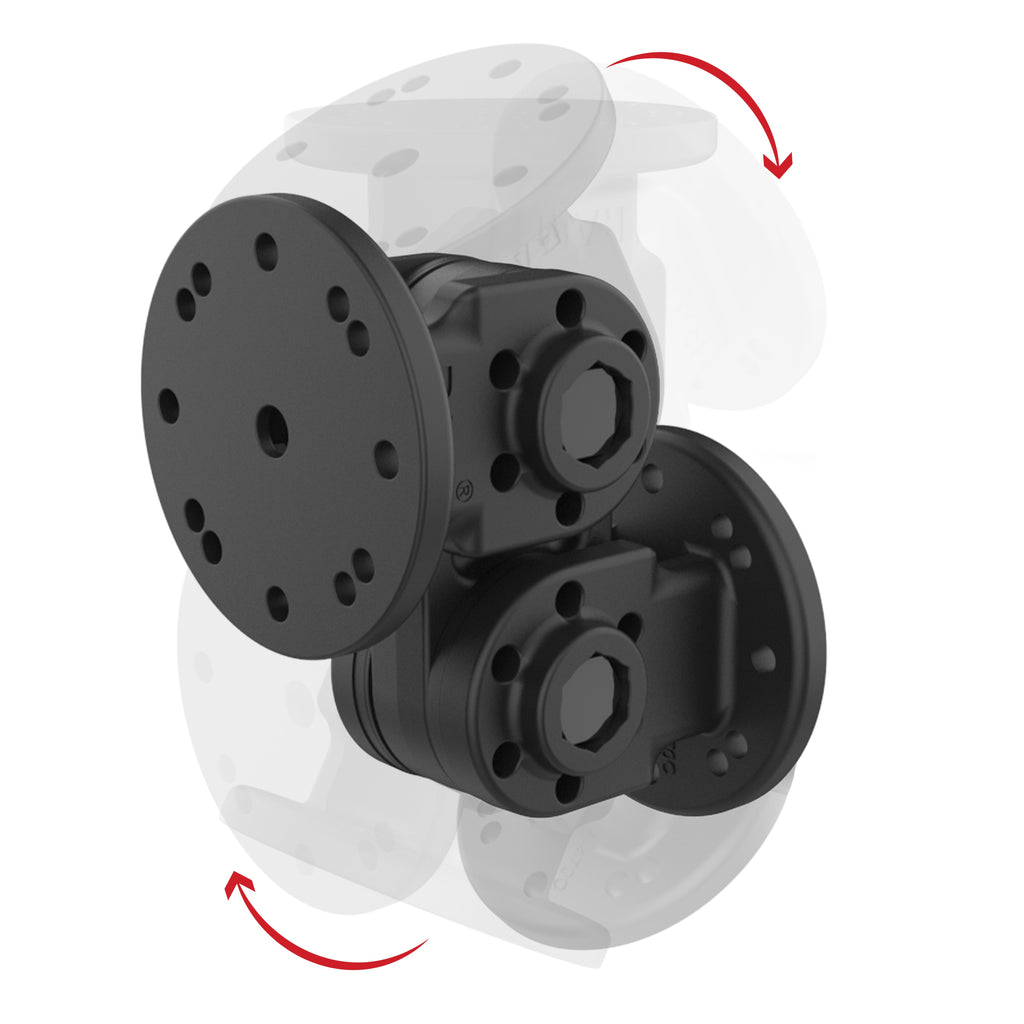RAP-101-PV4-2S-NKU:RAP-101-PV4-2S-NKU_1:RAM® Dual Straight Pivot Mount