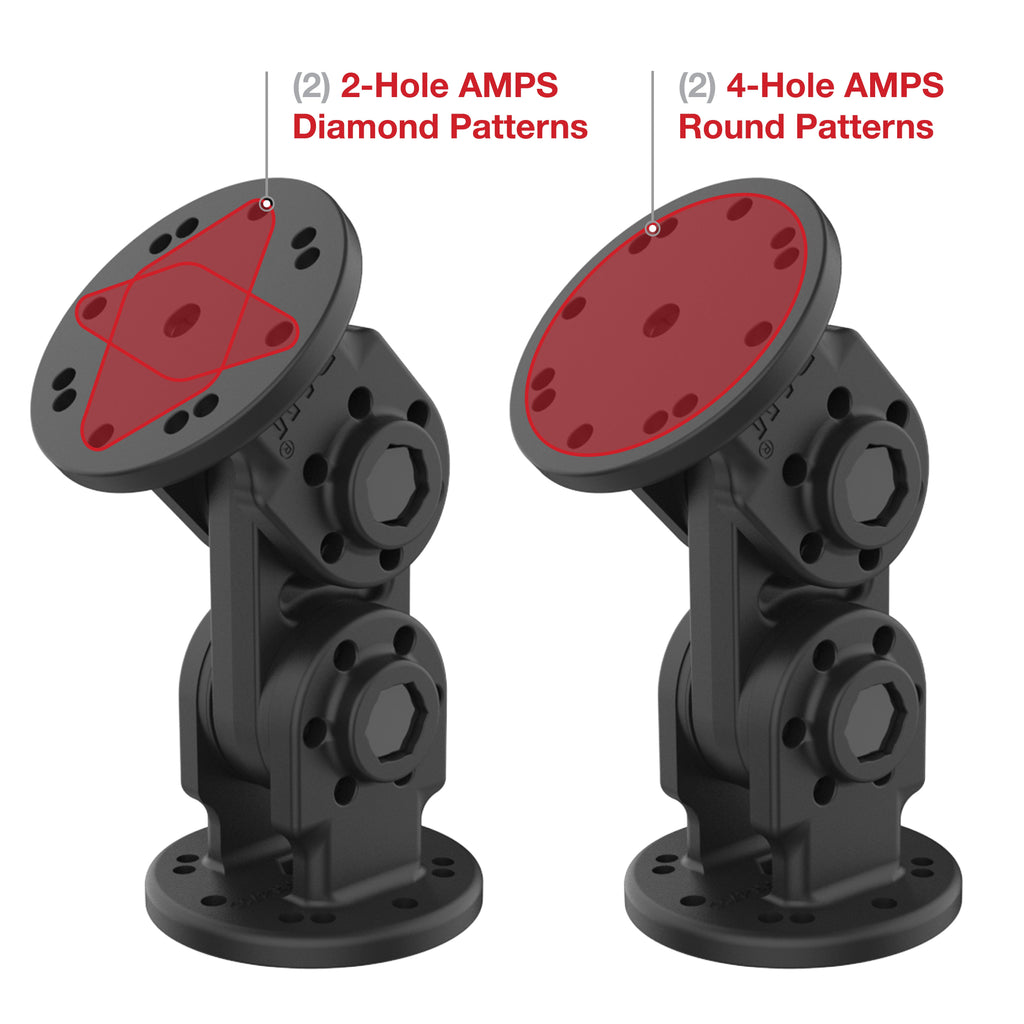 RAP-101-PV4-2S-NKU:RAP-101-PV4-2S-NKU_1:RAM® Dual Straight Pivot Mount
