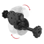 RAP-101-PV4-2SU:RAP-101-PV4-2SU_1:RAM® Dual Straight Pivot Mount with Knob