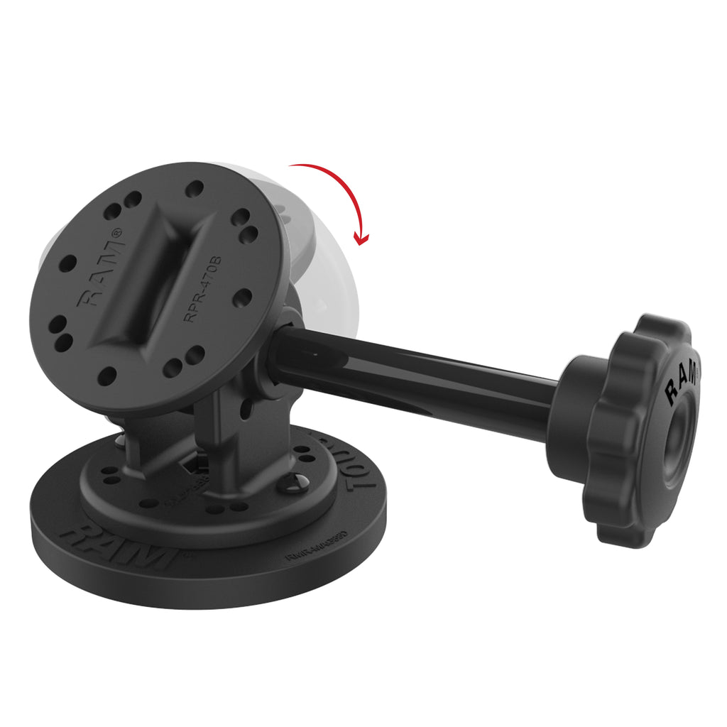RAP-101-PV4-MAG88U:RAP-101-PV4-MAG88U_1:RAM® Single Pivot Magnetic Mount with Knob