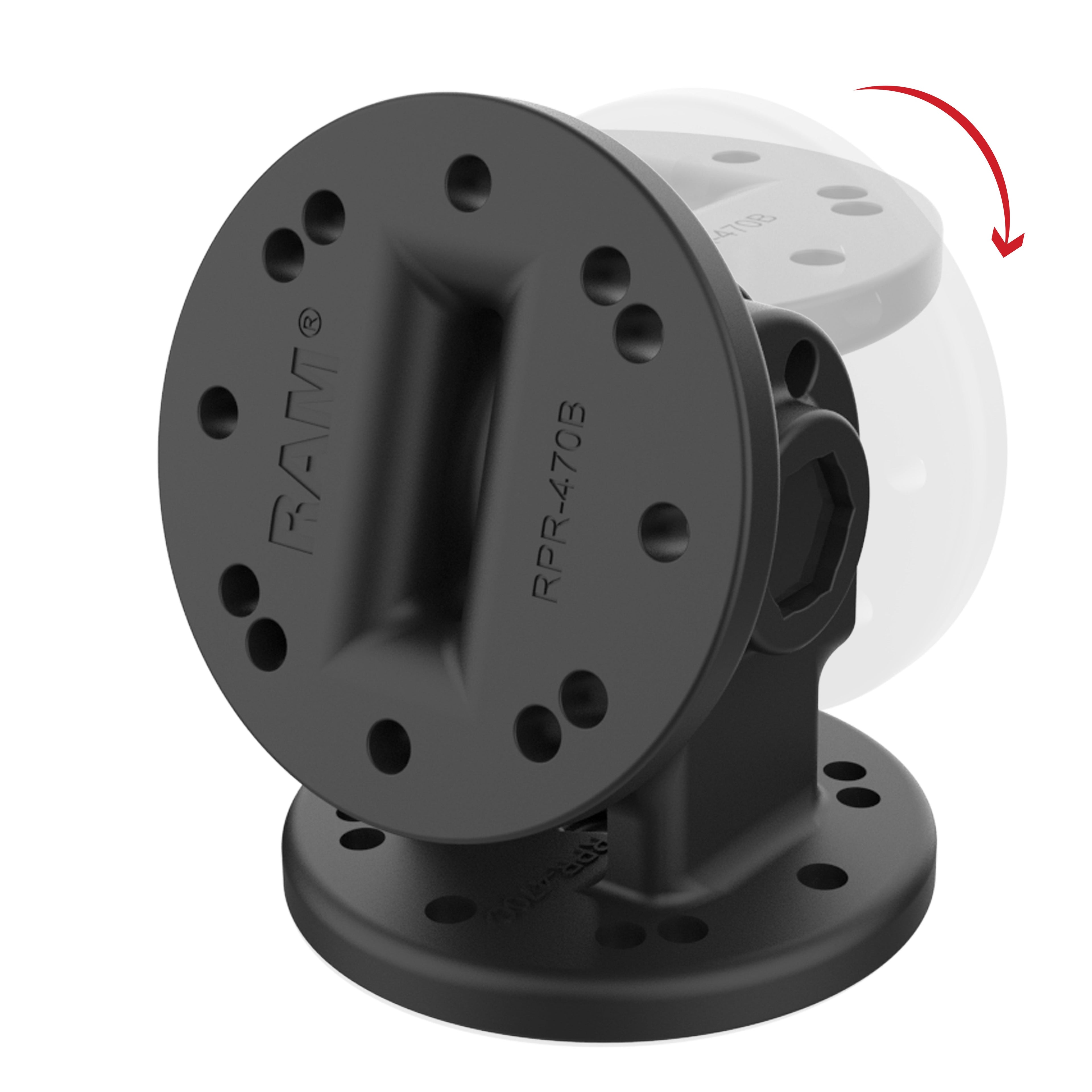 RAP-101-PV4-NKU:RAP-101-PV4-NKU_1:RAM® Single Pivot Mount