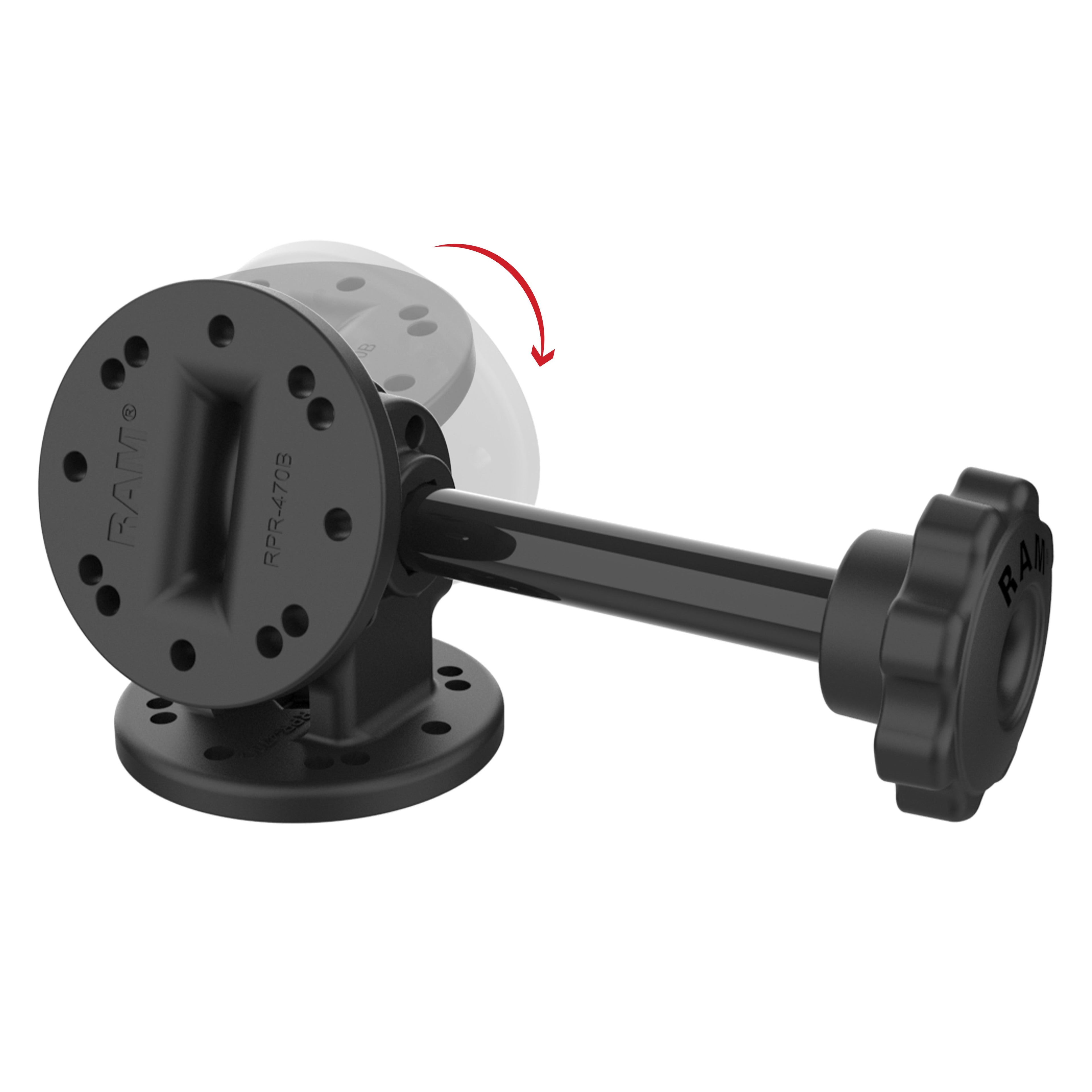 RAP-101-PV4U:RAP-101-PV4U_1:RAM® Single Pivot Mount with Knob