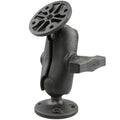 RAP-101U-B:RAP-101U-B_1:RAM® Composite Double Ball Mount with Two Round Plates - Short
