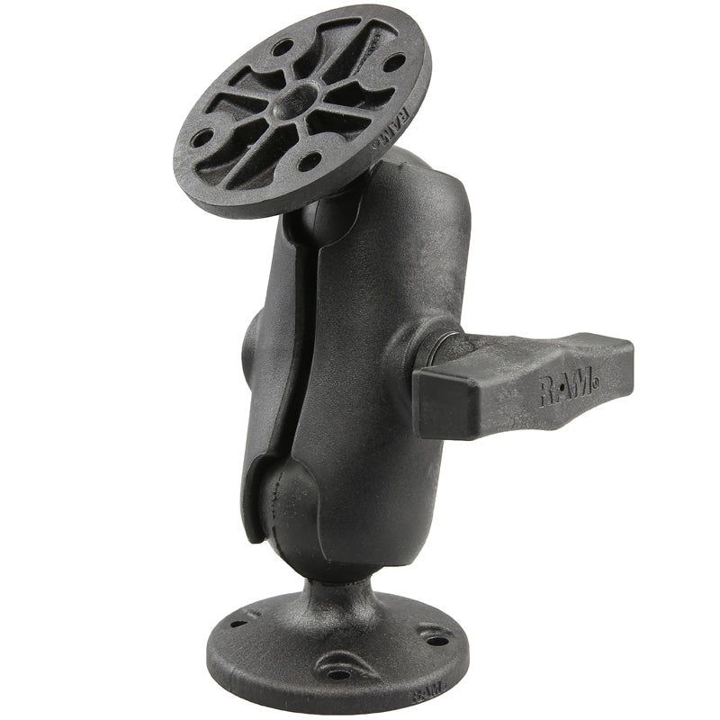 RAP-101U-B:RAP-101U-B_1:RAM® Composite Double Ball Mount with Two Round Plates - Short