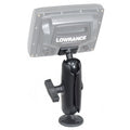 RAP-101U-LO11:RAP-101U-LO11_1:RAM® Composite Double Ball Mount for Lowrance Elite-5, Mark-5 + More