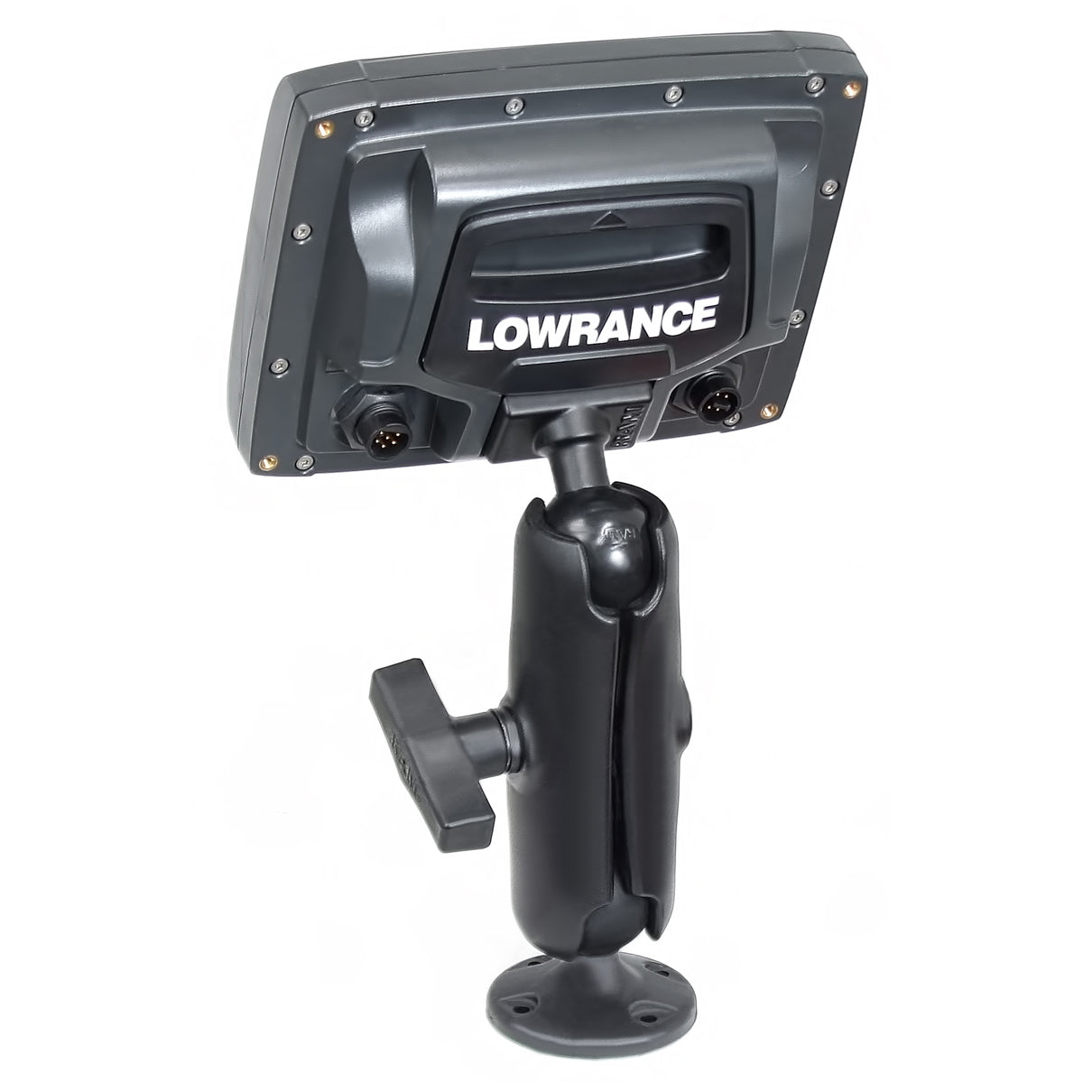 RAP-101U-LO11:RAP-101U-LO11_1:RAM® Composite Double Ball Mount for Lowrance Elite-5, Mark-5 + More