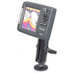 RAP-101U-LO11:RAP-101U-LO11_1:RAM® Composite Double Ball Mount for Lowrance Elite-5, Mark-5 + More