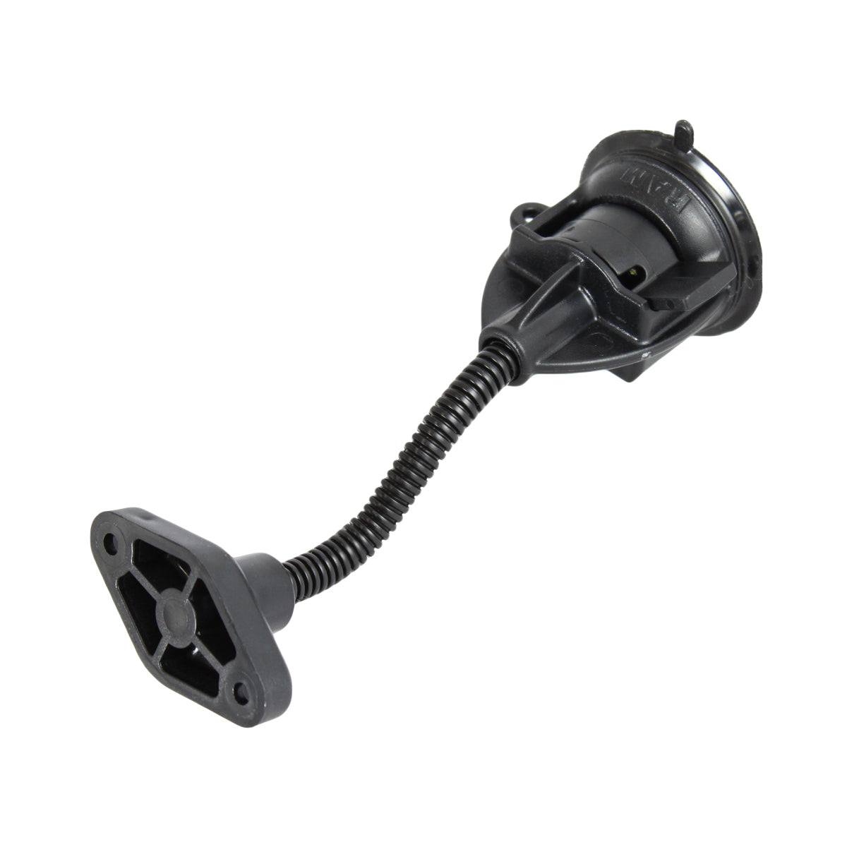 RAP-105-4DA224U:RAP-105-4DA224U_1:RAM® Twist-Lock™ Suction Cup with 4" RAM® Flex-Arm™ & Diamond Plate