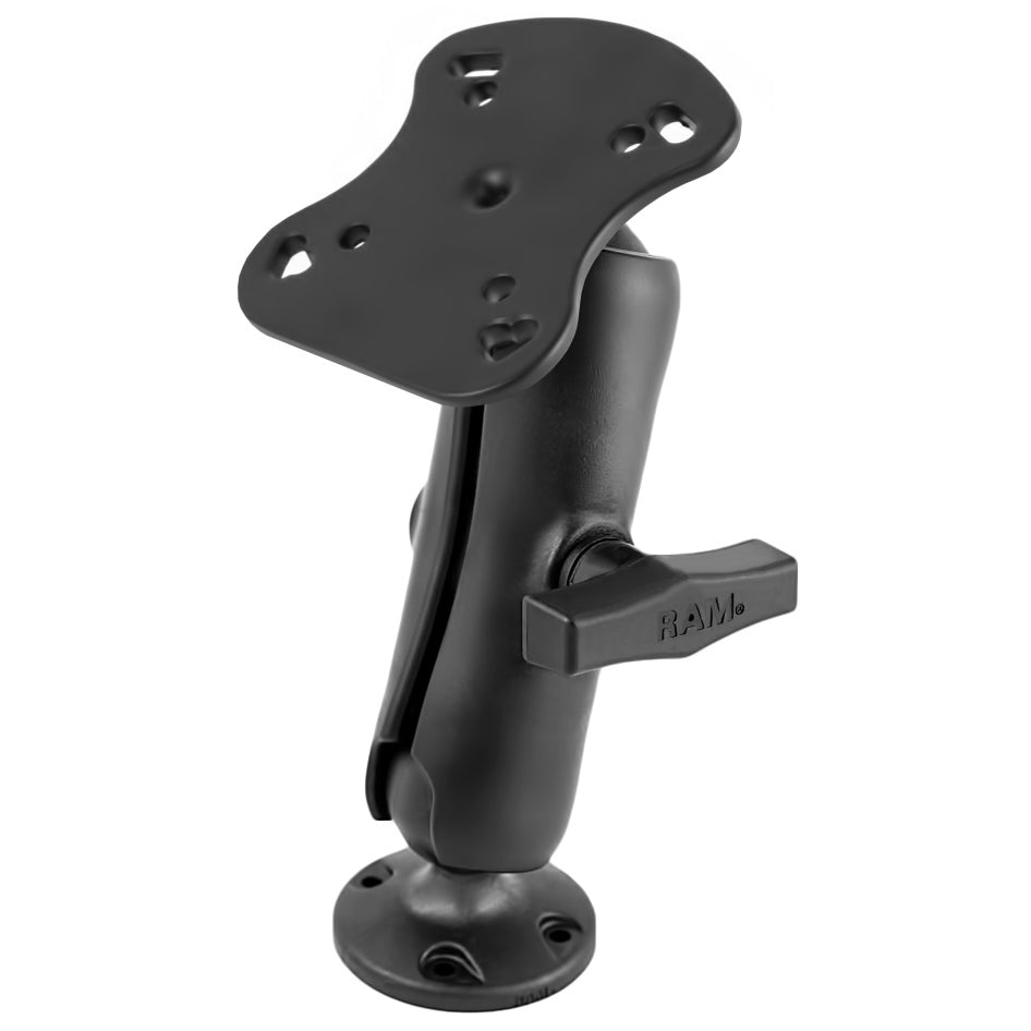 RAP-107U:RAP-107U_1:RAM® Composite Double Ball Mount for Humminbird, Matrix + More