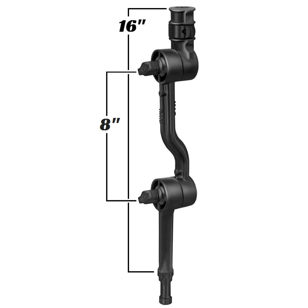 RAP-114-APB3U:RAP-114-APB3U_1:RAM® Adapt-A-Post™ with Adjustable 16" Extension Arm