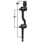 RAP-114-APB3U:RAP-114-APB3U_1:RAM® Adapt-A-Post™ with Adjustable 16" Extension Arm