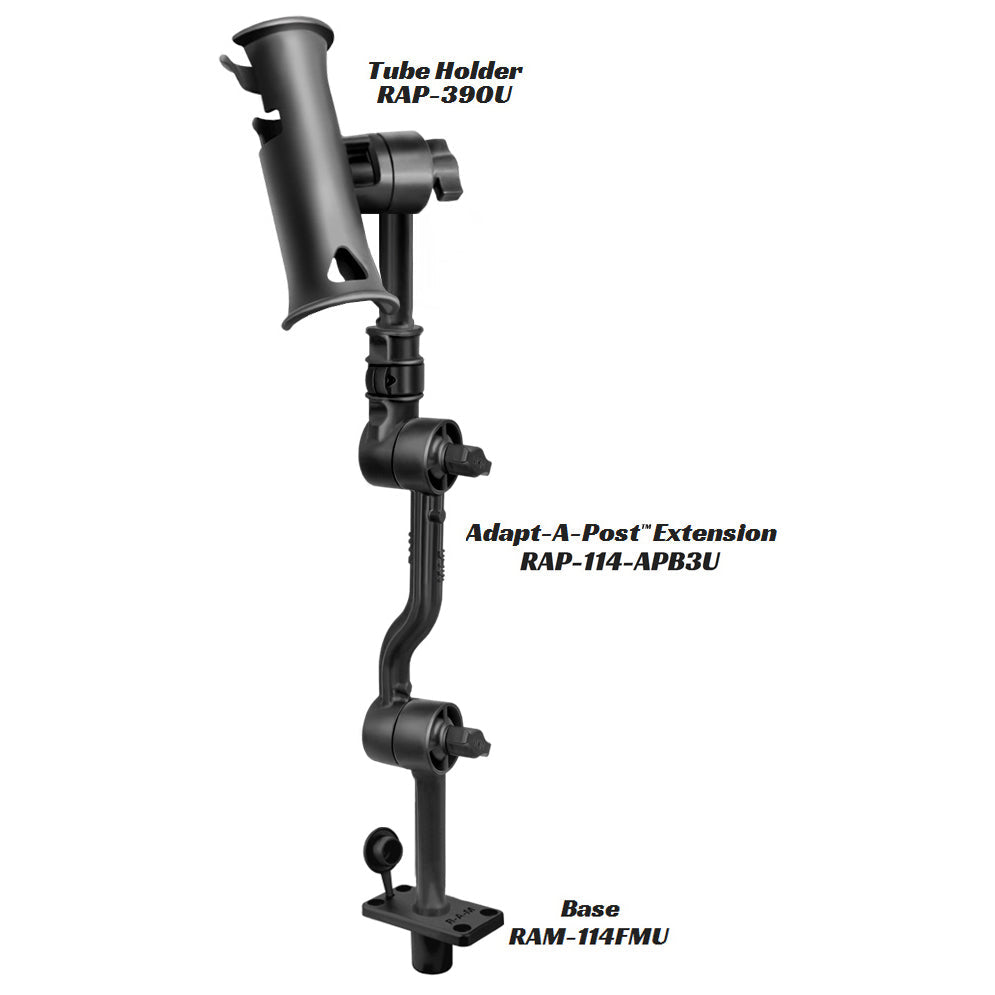 RAP-114-APB3U:RAP-114-APB3U_1:RAM® Adapt-A-Post™ with Adjustable 16" Extension Arm