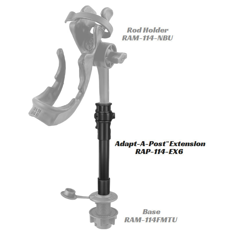 RAP-114-EX6:RAP-114-EX6_1:RAM® Adapt-A-Post™ 9" Extension Pole