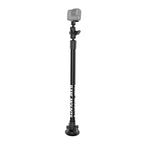 RAP-224-18-A-GOP1:RAP-224-18-A-GOP1_1:RAM® Twist-Lock™ Suction Mount with 18" Pole & Action Camera Adapter