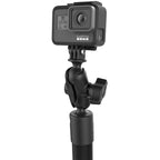 RAP-224-18-A-GOP1:RAP-224-18-A-GOP1_1:RAM® Twist-Lock™ Suction Mount with 18" Pole & Action Camera Adapter