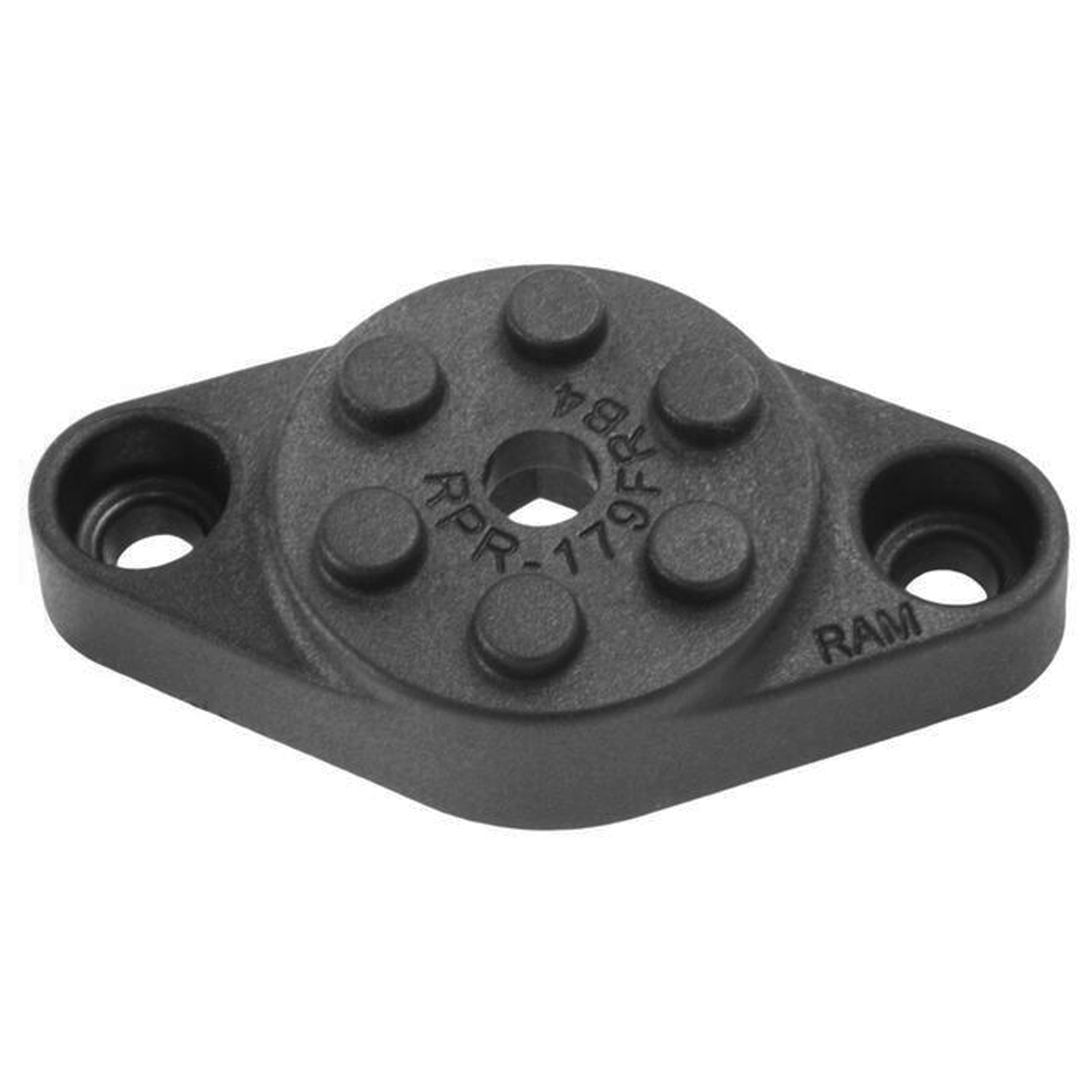 RAP-238PLU:RAP-238PLU_1:RAM® Pin-Lock™ 2-Hole AMPS Diamond Plate Adapter