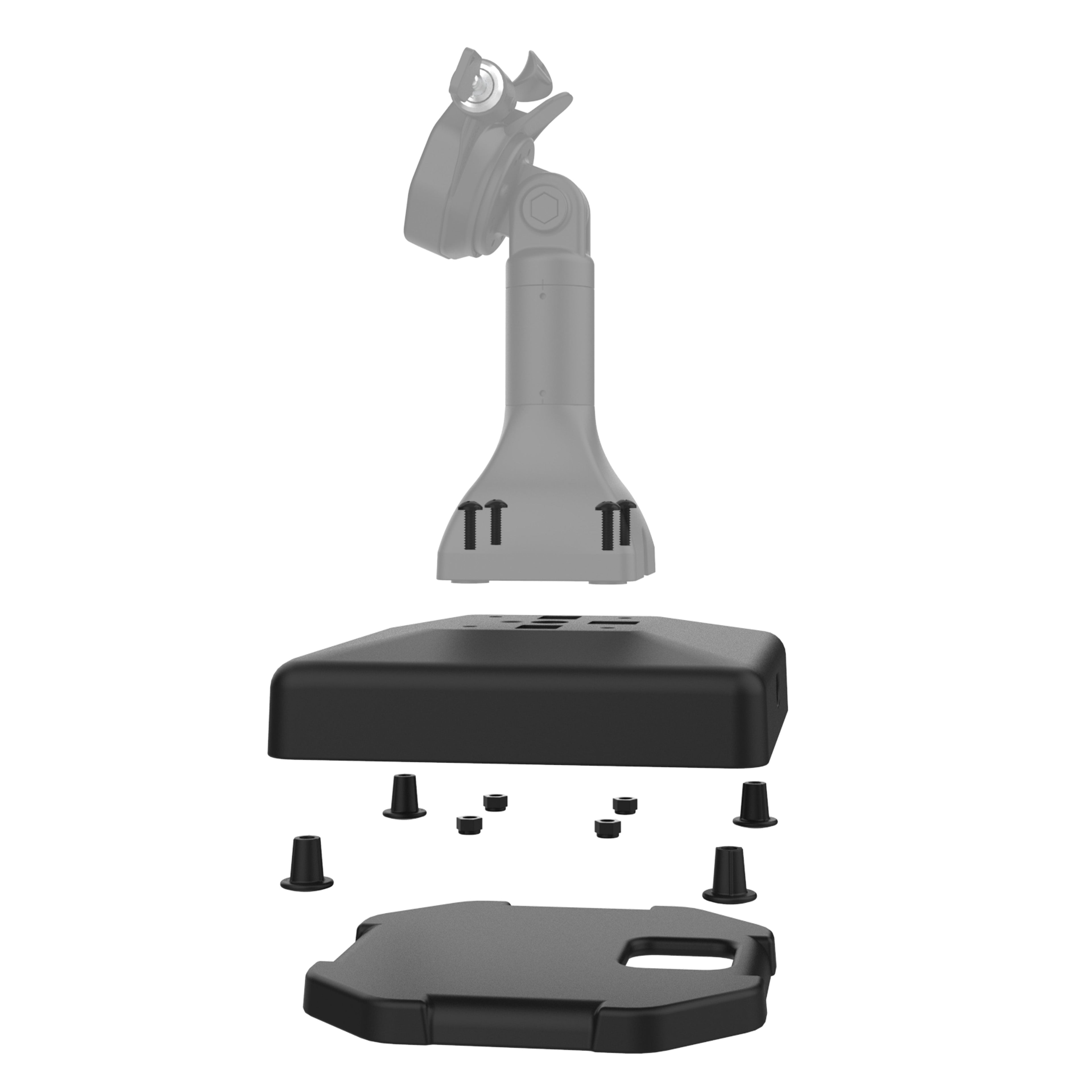 RAP-251-2U:RAP-251-2U_1:RAM® Weighted Platform Base with 4-Hole Pattern for GDS® Pedestal Docks