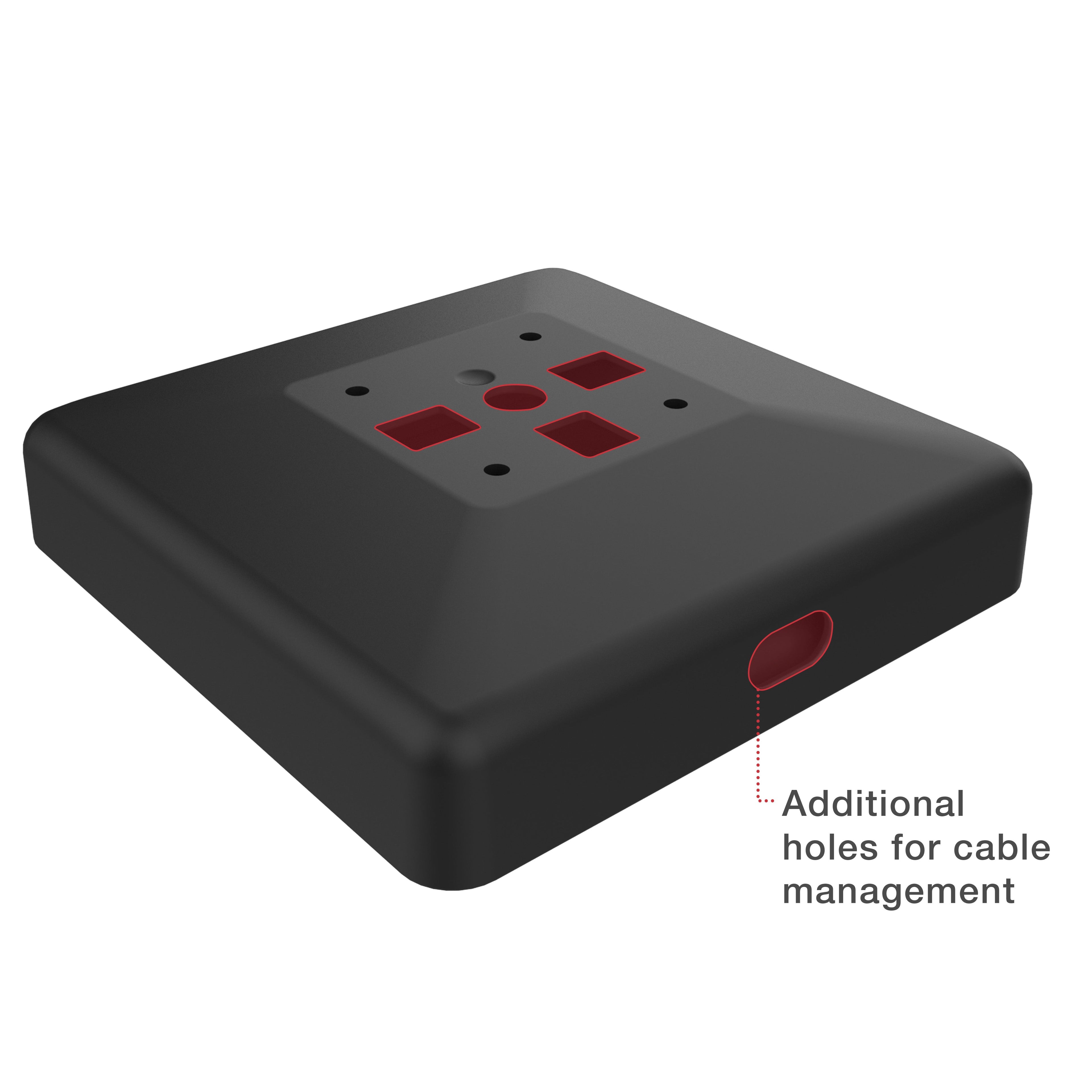 RAP-251-2U:RAP-251-2U_1:RAM® Weighted Platform Base with 4-Hole Pattern for GDS® Pedestal Docks