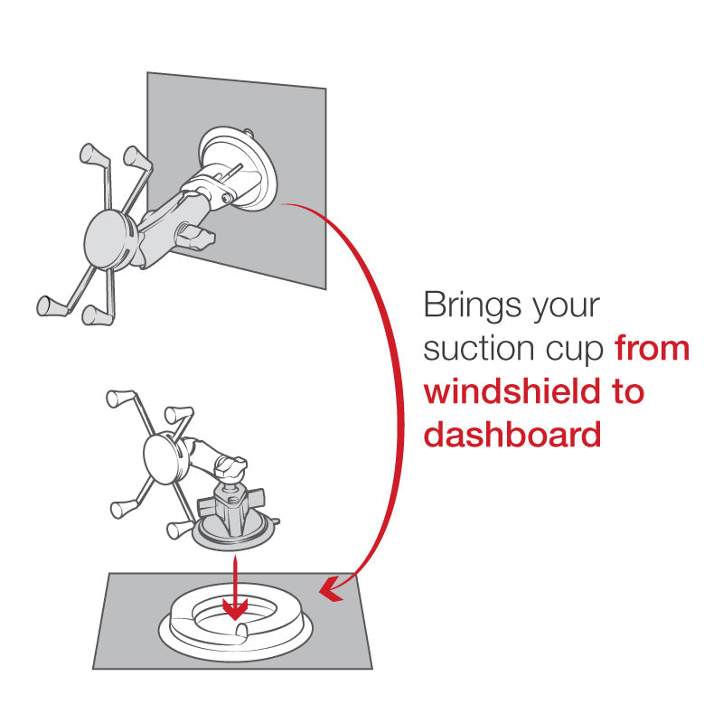 RAP-279C:RAP-279C_1:RAM® Portable Friction Dashboard Base