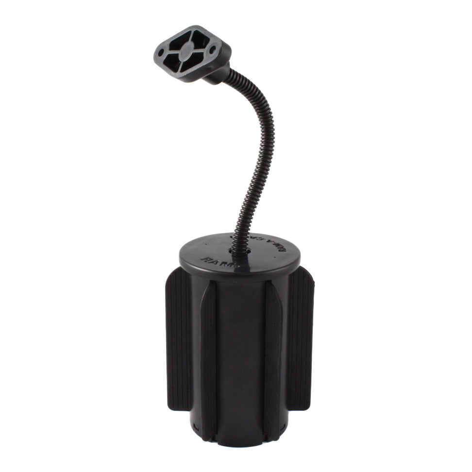 RAP-299-2U:RAP-299-2U_1:RAM-A-CAN™ II Cup Holder Mount with RAM® Flex-Arm™ and Diamond Plate
