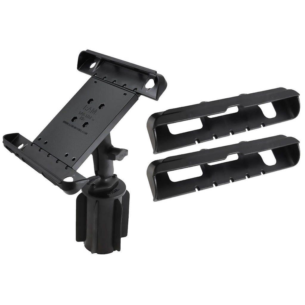 RAP-299-3-B-102-TAB-LG:RAP-299-3-B-102-TAB-LG_1:RAM® Tab-Tite™ Large Tablet Holder with RAM-A-CAN™ II Cup Holder Mount