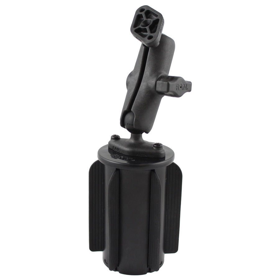 RAP-299-3-B-102AU:RAP-299-3-B-102AU_1:RAM-A-CAN™ II Universal Cup Holder Base with Assembled Double Ball Mount