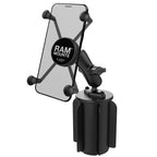 RAP-299-3-UN10U:RAP-299-3-UN10U_1:RAM® X-Grip® Large Phone Mount with RAM-A-CAN™ II Cup Holder Base