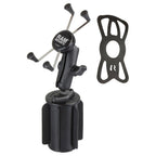 RAP-299-3-UN10U:RAP-299-3-UN10U_1:RAM® X-Grip® Large Phone Mount with RAM-A-CAN™ II Cup Holder Base