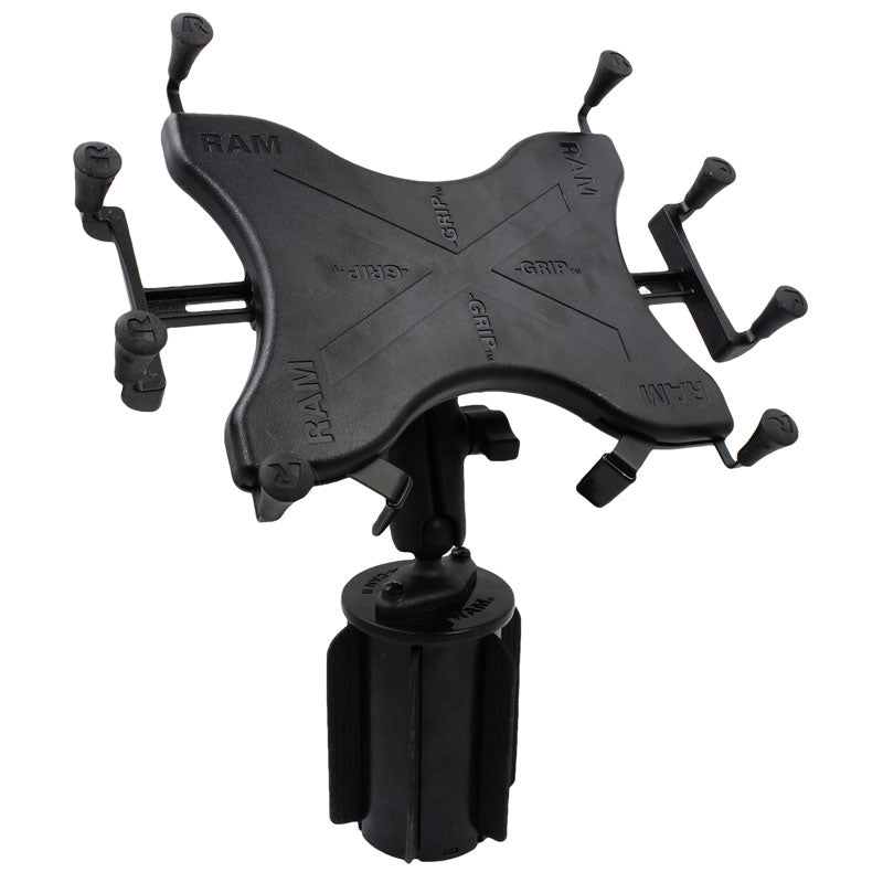 RAP-299-3-UN11U:RAP-299-3-UN11U_1:RAM® X-Grip® with RAM-A-CAN™ II Cup Holder Mount for 12"-13" Tablets