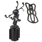 RAP-299-3-UN8U:RAP-299-3-UN8U_1:RAM® X-Grip® with RAM-A-CAN™ II Cup Holder Mount for 7"-8" Tablets