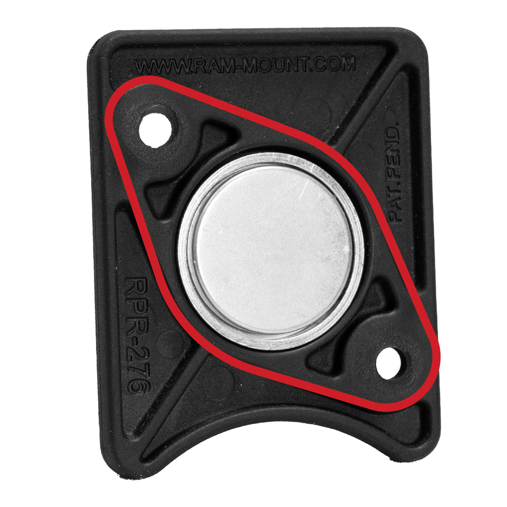 RAP-300U:RAP-300U_1:RAM® Power Plate™ II Magnetic Holder with Steel Adhesive Plates