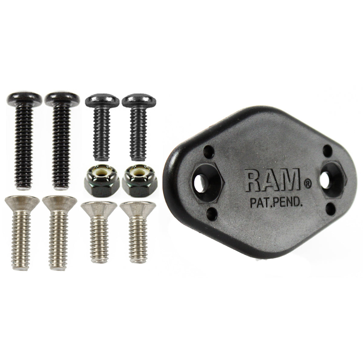 RAP-326RMU:RAP-326RMU_1:RAM® EZY-Mount™ Quick Release Recessed Male Adapter