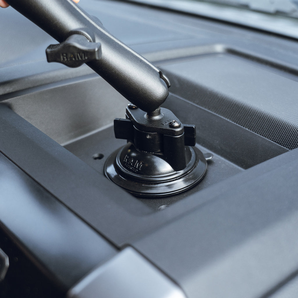 RAP-350-35BU:RAP-350-35BU_1:RAM® Black 3.5" Adhesive Plate for Suction Cups