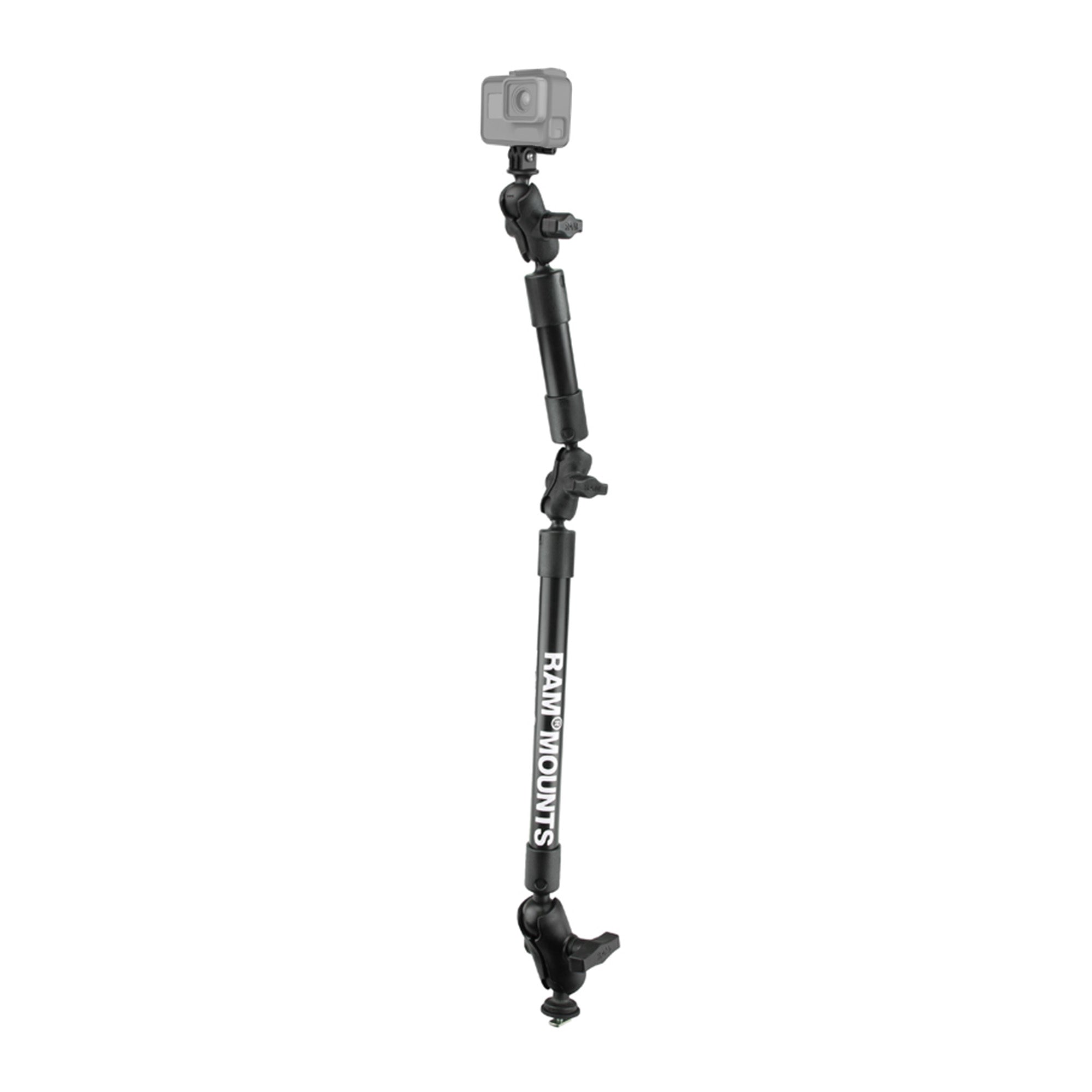 RAP-354-TRA1-12-4-A-GOP1:RAP-354-TRA1-12-4-A-GOP1_1:RAM® Tough-Pole™ 31" Camera Mount with RAM® Track Ball™ Base