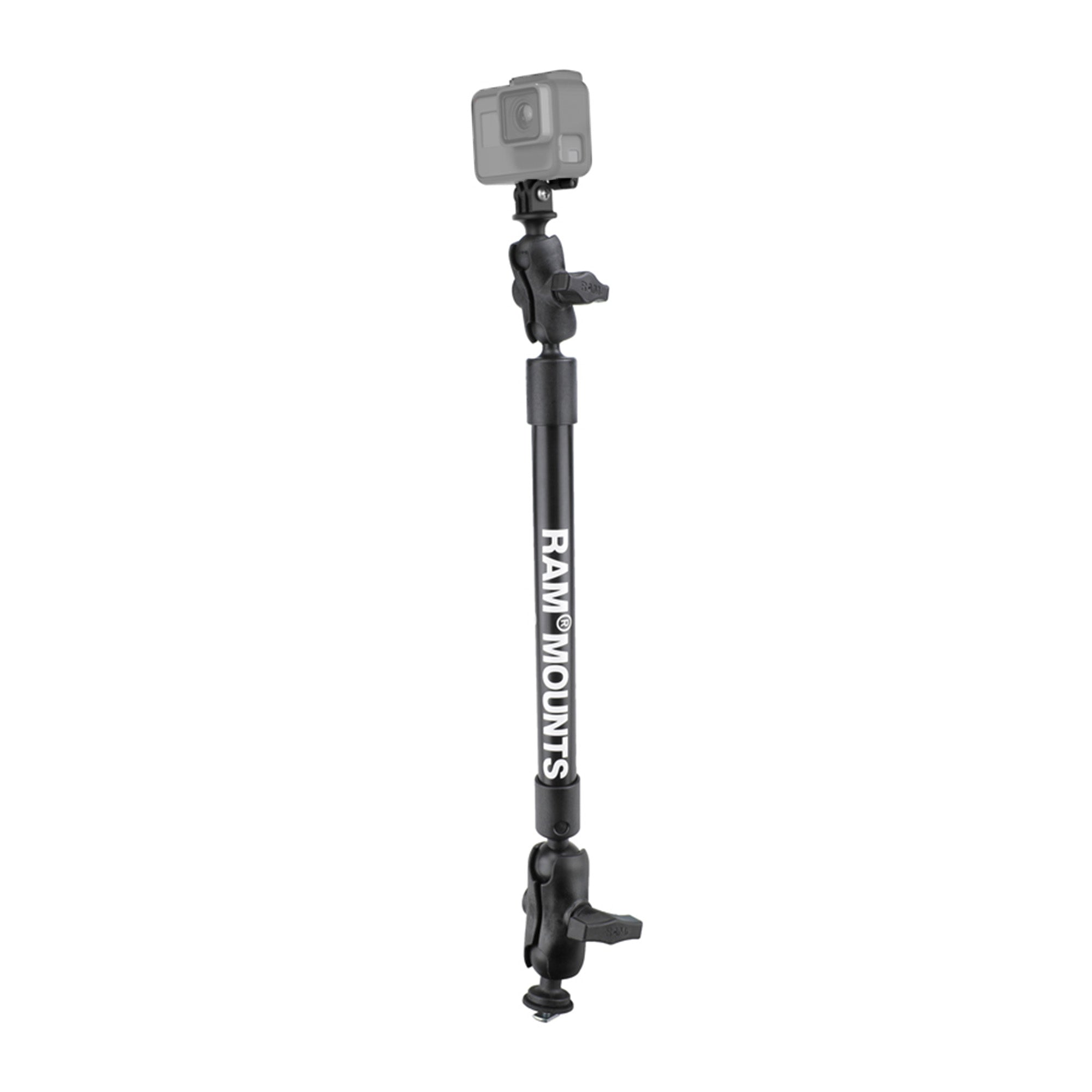 RAP-354-TRA1-12-A-GOP1:RAP-354-TRA1-12-A-GOP1_1:RAM® Tough-Pole™ 22" Camera Mount with RAM® Track Ball™ Base