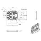 RAP-356U:RAP-356U_1:RAM® Adapt-To-RAM™ Hole Pattern Plate Adapter