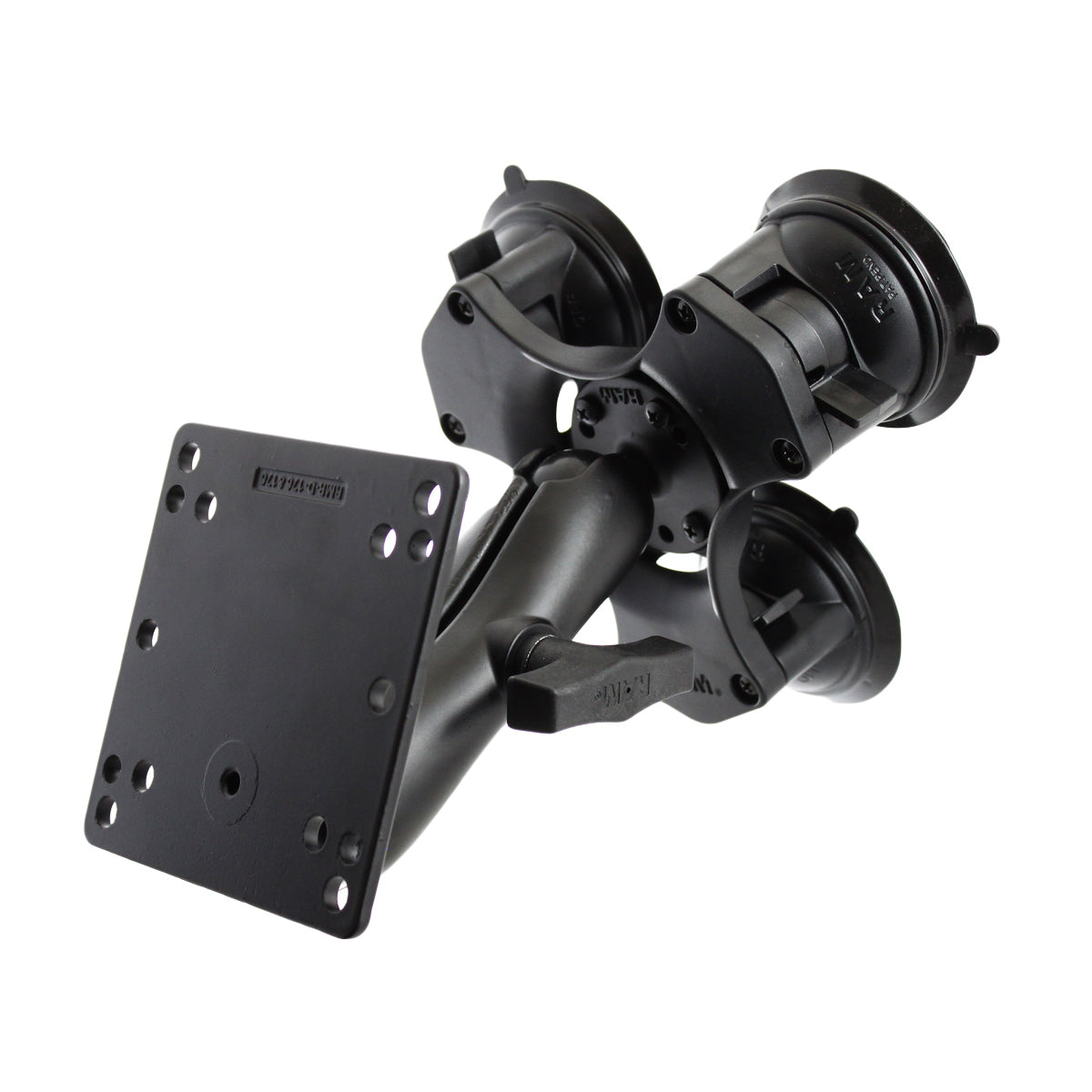 RAP-365-101-246U:RAP-365-101-246U_1:RAM® Twist-Lock™ Triple Suction Mount with 100x100mm VESA Plate - Medium
