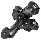 RAP-365-101U:RAP-365-101U_1:RAM® Twist-Lock™ Triple Suction Cup Mount with Round Plate