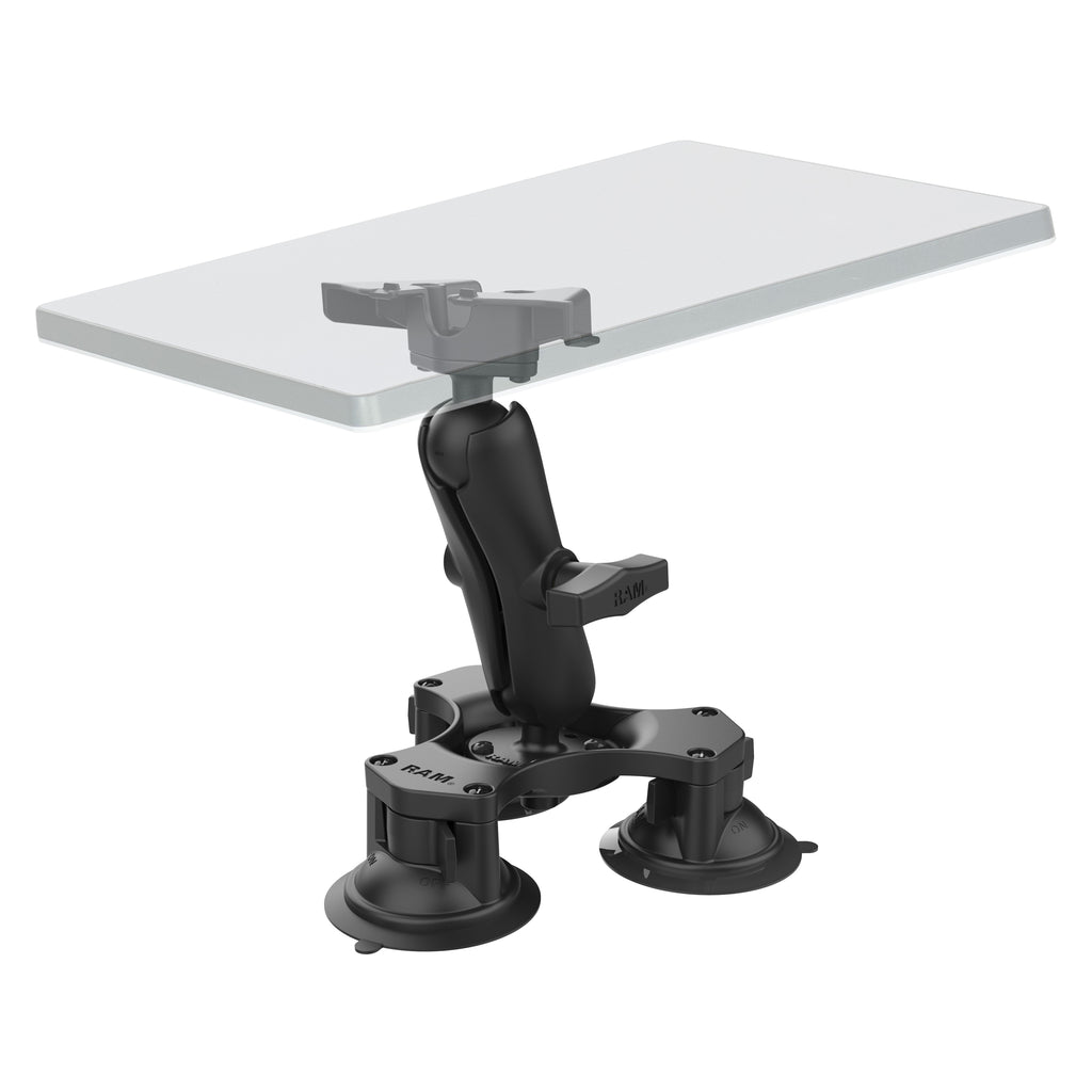 RAP-365-138-STA1U:RAP-365-138-STA1U_1:RAM® Twist-Lock™ Triple Suction Heavy Duty Mount for Starlink Mini