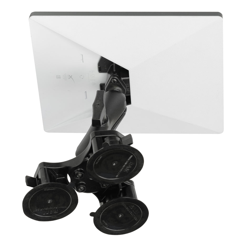 RAP-365-138-STA1U:RAP-365-138-STA1U_1:RAM® Twist-Lock™ Triple Suction Heavy Duty Mount for Starlink Mini