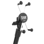 RAP-385-18-A-UN10:RAP-385-18-A-UN10_1:RAM® Press-N-Lock™ 24" Kayak Tube Base with X-Grip® Large Phone Holder